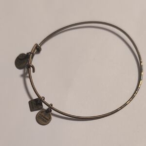 Alex and Ani Gold Expandable Charm Bracelet Made With 🩵 Charm‎ Healing Bracelet